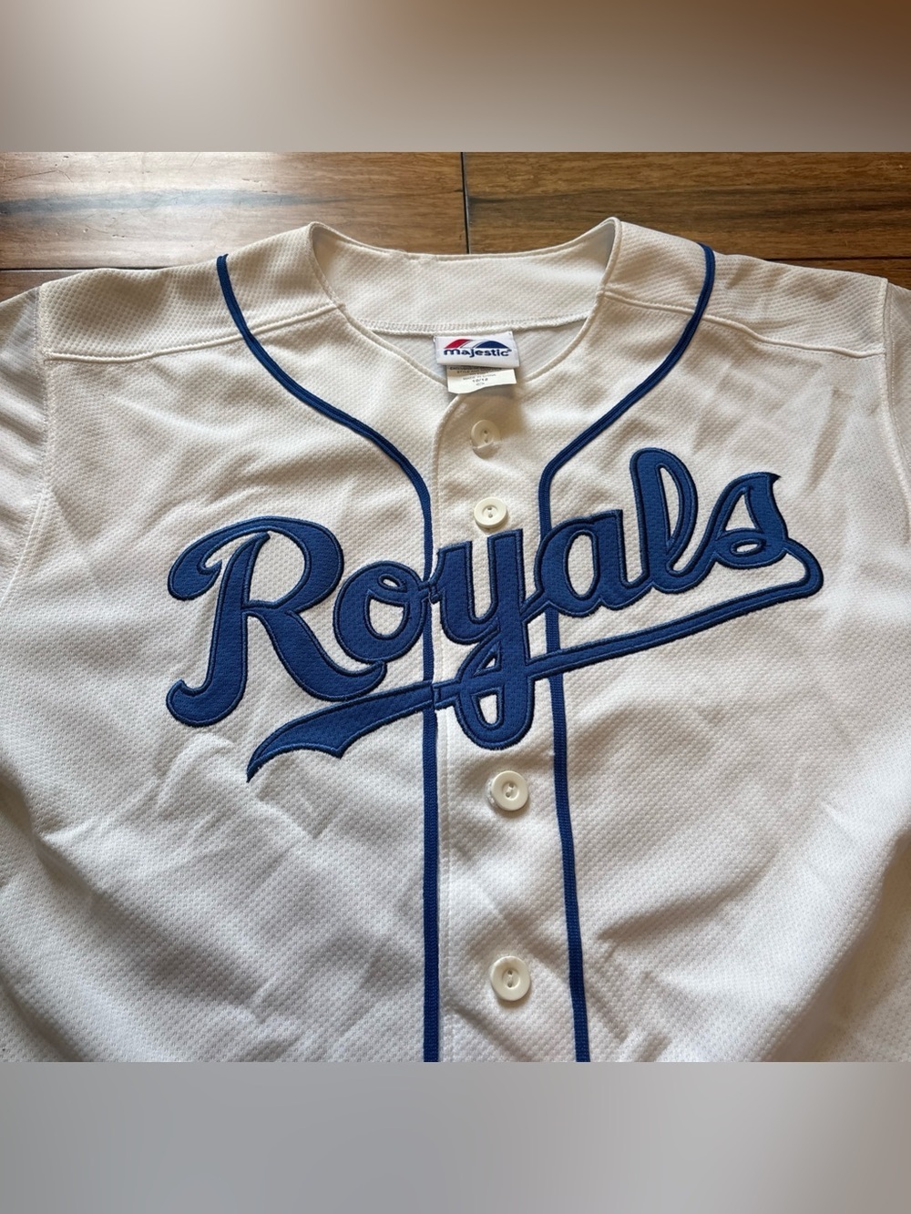 Majestic Youth Kid #4 Alex Gordon Kansas City Royals Baseball Jersey Sz 10/12 - Picture 3 of 9